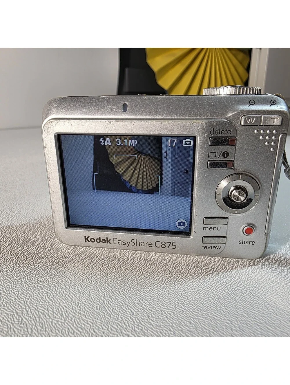 Kodak EasyShare C875 Silver 8.0MP Digital Camera Works / No Memory Card
